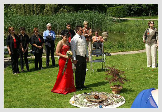 Schamanische Hochzeit Zeremonie